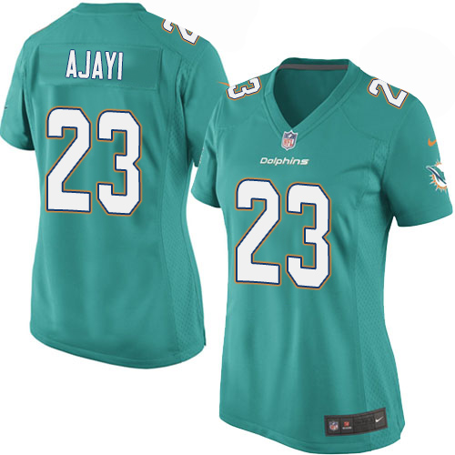 Women's Game Jay Ajayi Nike Jersey Aqua Green Home - #23 NFL Miami Dolphins